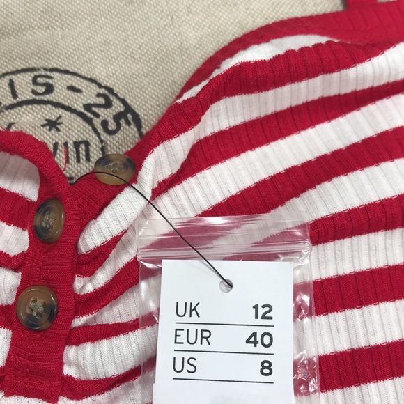 🎁 Topshop Stripe Crop Tank - Picture 7 of 9